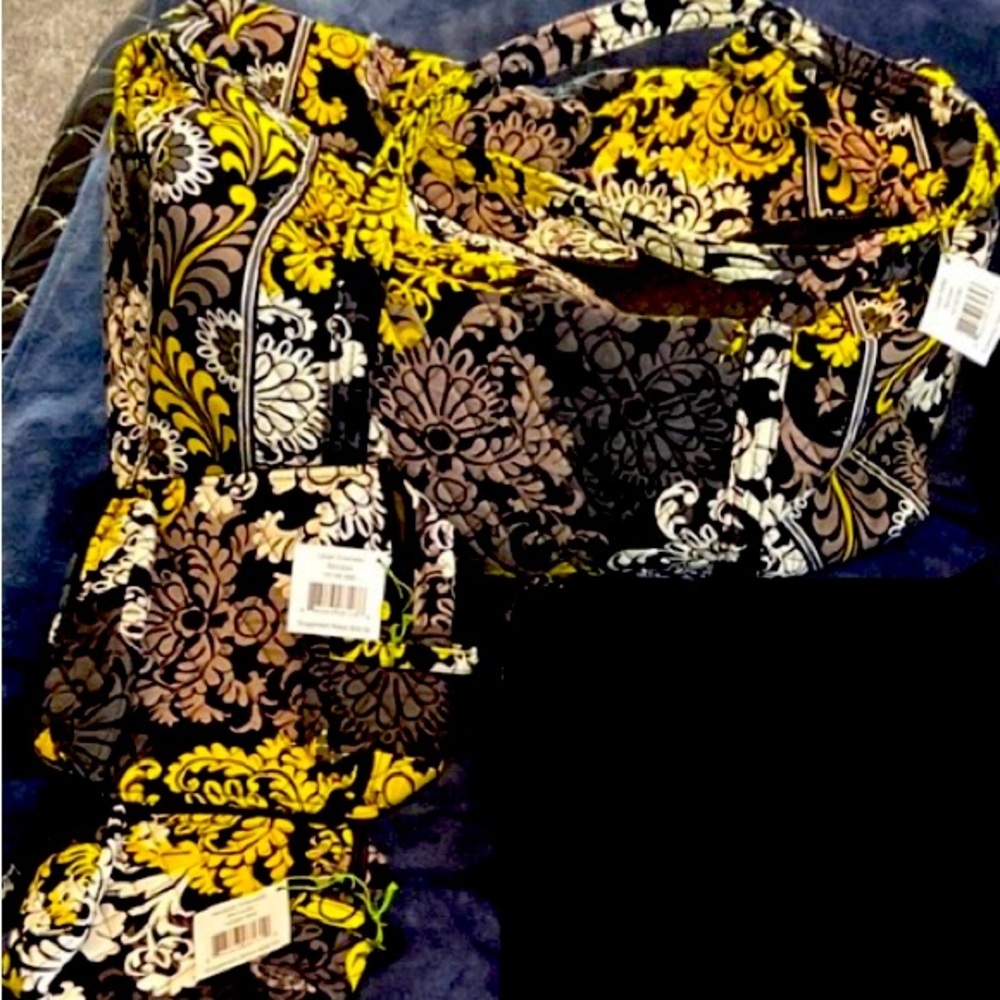 NWT Vera Bradley Travel Bags Set in Baroque Pattern